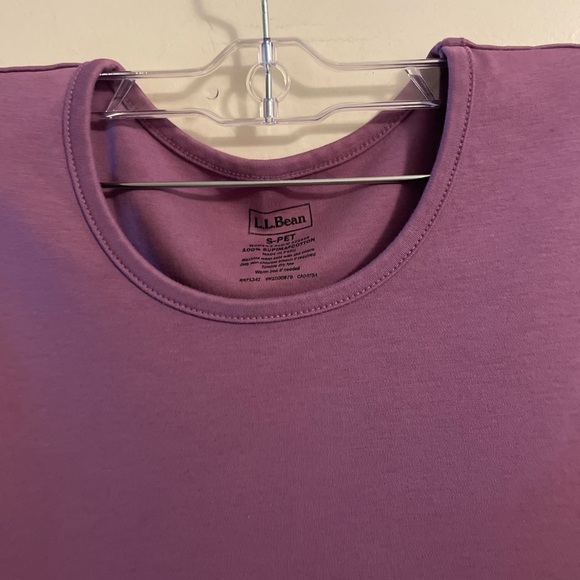 BUNDLE- L.L. Bean 100% Supima Cotton Tank Tops- Pink & Purple Size Small Petite - Picture 9 of 13